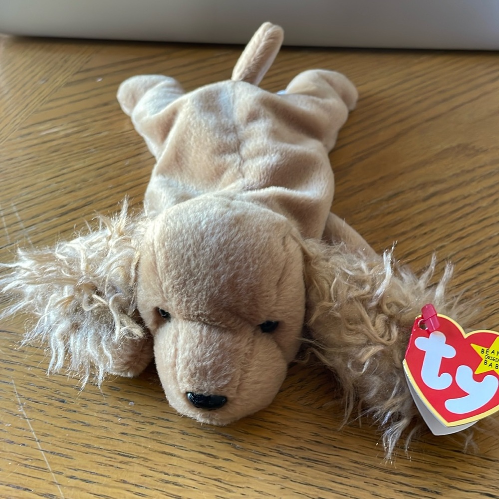 Ty Beanie Babies Spunky the Cocker Spaniel Dog NWT
